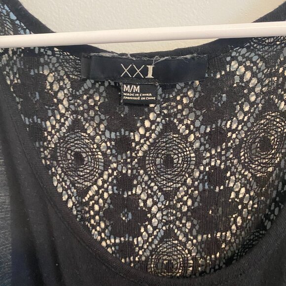 Forever 21 Black High Low Lace Back Dress - Picture 2 of 3